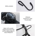 thumbnail image 4 of Motorc Cargo Net Elastic Luggage Helmets Bungee Netting with Small Mesh 6 Metal Hooks for, 4 of 7