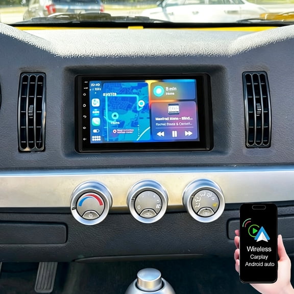 Gsuatey Car Radio for Chevrolet SSR 2004-2006 with Wireless Carplay/Android Auto, 7 Inch IPS Touchscreen Car Stereo with Bluetooth, GPS Navi, WiFi, SWC, Backup Camera