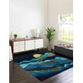thumbnail image 2 of Gold Forest Landscape Rugs, View Rug, Entry Rugs, Luxury Rugs, Runner Rug, Car Mat Rugs, Pattern Rug, View Rugs, Accent Rugs, Navy Blue Rug, 3.9'x5.9' - 120x180 cm, 2 of 8