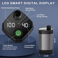 thumbnail image 2 of HeiPen Portable Camping Shower Kit with 6000mAh Battery, LED Display, 6-Mode Sprayer, 6.6 Gal Bucket & - Privacy Tent for Outdoor Hiking RV, 2 of 6