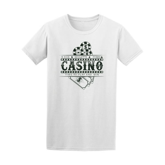 Vintage Casino Logo Graphic Tee - Image by Shutterstock