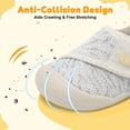 thumbnail image 4 of JOINFREE Baby First Walking Shoes for Boys Girls Infant Wide Barefoot Crib Shoe Lightweight, 4 of 7
