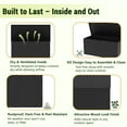 thumbnail image 6 of WASUHE 260 Gallon Outdoor Storage Box, Large Resin Deck Boxes Outdoor Waterproof, Deck Storage Box for Patio Furniture Outdoor Cushions, Throw Pillows, Garden Tools and Pool Floats, Black, 6 of 8