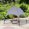 thumbnail image 5 of Elevated Portable Dog Cot Cooling Pet Bed with UV Protection Canopy Shade, 36 inch, 5 of 17