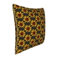 thumbnail image 2 of Fotbe Beautiful Sunflower Pattern Velvet Decorative Throw Pillow Covers with Elegant Piping, Soft Plush Cushion Cover for Sofa, Bed, Car, Office-20"x20", 2 of 8