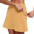 thumbnail image 2 of Shorts Skorts for Women Trendy Summer 2025 Mid Waist Skort Active Skirt Casual Beach Shorts with Pockets S-5XL, 2 of 7
