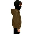 thumbnail image 6 of Hoodies for Boys 10-12 Balaclava Hoodie for Boys Girls Windproof Kids Zip up Hoodie Oversized Full Zipper Ski Mask Hooded Sweatshirt Jacket, 6 of 6