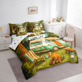 thumbnail image 2 of Catabedysis Retro Camper 7-Piece Twin Bedding,Camp Life Print Bedding Comforter Set For Boys,Multicolor,Polkadot Reversible, 2 of 7