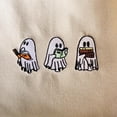 thumbnail image 2 of Bookworm Ghosts Reading Books Halloween Embroidered Sweatshirt, 2 of 2