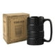 thumbnail image 3 of Taza de Cerámica en Forma de Llantas Apiladas Negras HappyWare Llantas Apiladas, 3 of 3