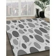 thumbnail image 3 of Ahgly Company Machine Washable Indoor Round Transitional Platinum Gray Area Rugs, 7' Round, 3 of 7