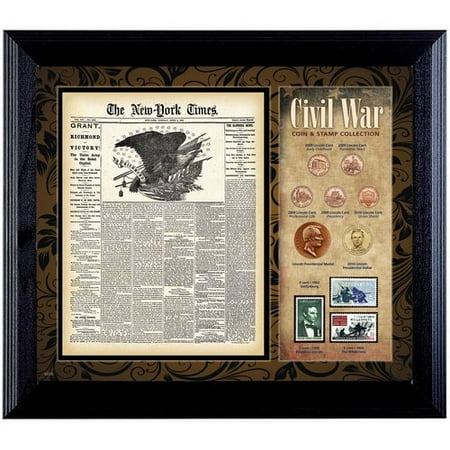 American Coin Treasures New York Times Civil War Framed Memorabilia