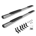 thumbnail image 3 of Go Rhino Nerf Bar 684439987PS OEM Xtreme; With Step Pads; 4 Inch Oval Straight; Polished; Stainless Steel; With Welded End Caps; Rocker Panel Mount, 3 of 4