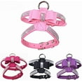 thumbnail image 2 of Bow Tie Dog Harness Rhinestone Crystal Soft Bling Sparkly Diamond Jewelry for Girls Pet Cat Puppy Female, 2 of 6
