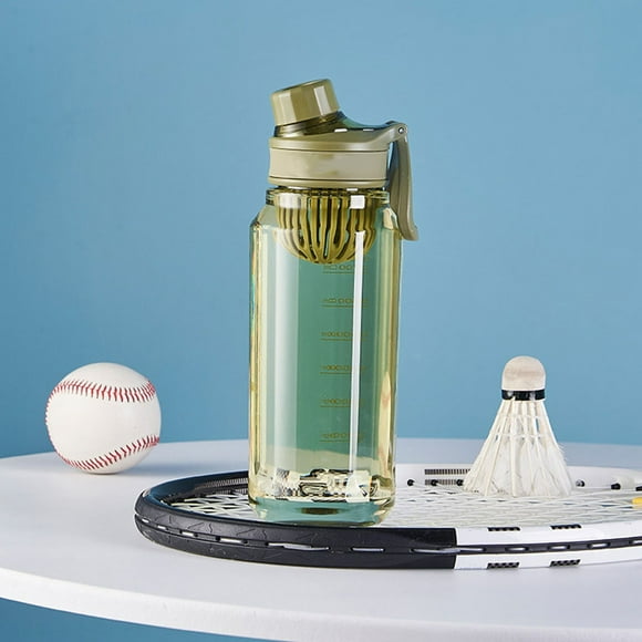 Sports Water Bottle Clearance! Plastic Sports Water Bottle Outdoor Portable Water Bottle With Tea Filter Fitness Sports Cup Transparent, Strainer Bpa-free Leak-proof Reusable Cup