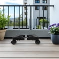 thumbnail image 6 of Plant Caddy With Wheels: Heavy Duty Rolling Plant Stand 9.45-15inch Adjustable Dolly Round Flowerpot Roller Base For Indoor Outdoor, 6 of 8