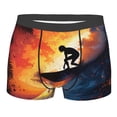thumbnail image 5 of Uemuo Sunset Surfing Silhouette Pattern Men's Boxer Briefs,Trunk Anti-Chafing,Comfortable, Durable, and Stylish Underwear-, 5 of 9