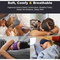 thumbnail image 3 of Máscara para dormir con presión ocular cero, antifaz para dormir suave y transpirable que bloquea la luz para mujeres y hombres, espuma viscoelástica de bajo rebote, correa elástica ajustable, copa, 3 of 5