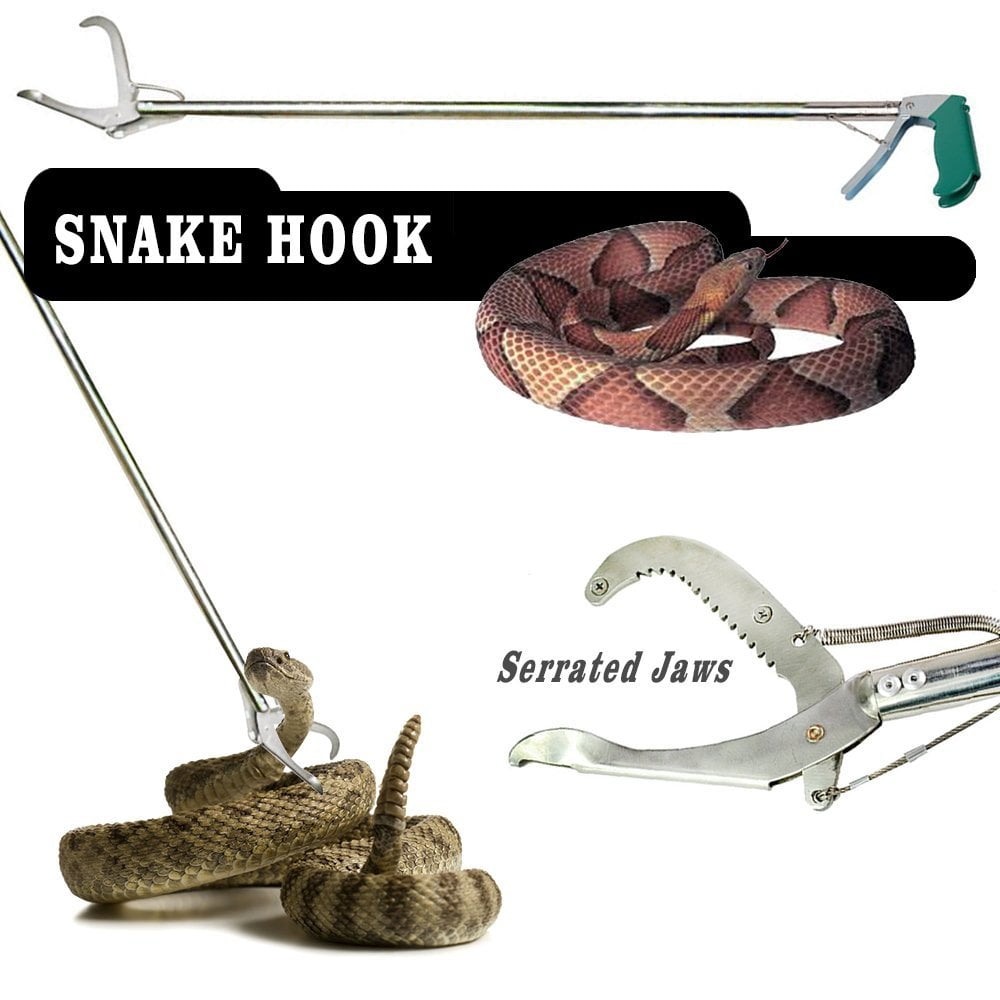 Telescoping Snake Handling Tool Reptile Capture Hook RBSD Reptile Catcher for Moving Small Snakes Pet Shop Collecting Wild Snakes Reptile 