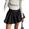 thumbnail image 3 of Jaimenalin Women'S Y2k Bubble Skirts Pleated High Waist Puffy A Line Flared Mini Skirt, 3 of 7