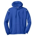 thumbnail image 5 of Sport-Tek Tall Tech Fleece Colorblock Hooded Sweatshirt-LT (True Royal/ White), 5 of 6