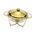 thumbnail image 4 of jifeng Réchaud de Buffet 2 L Serveurs de Buffet et Réchauffeurs pour Événements Fêtes Réchaud Or, 4 of 9