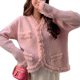 thumbnail image 2 of Xiaoxiangfeng-suéter, chaqueta para mujer, primavera 2024, nuevo estilo, cárdigan de diseño dulce de gama alta, top para mujer en, 2 of 3