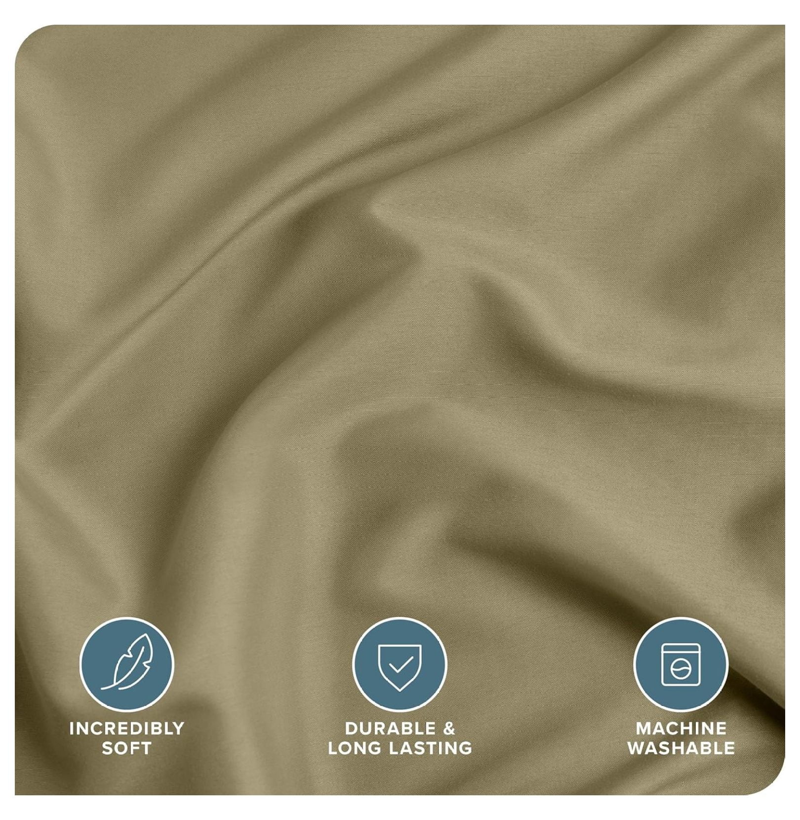 Bedding Duvet Cover King Size - Premium 1800 Super Soft Collection - Lightweight, Cooling - Soft Breathable Bedding Duvet Cover (King, Olive)