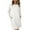 White, variant on Bzhegqhd Womens Casual Shift Dresses Long Sleeve Round Neck Solid Color Pocket Detail Tunic Sweater Dress Fall Winter Machine Washable Day Dress