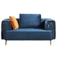 thumbnail image 6 of AE-D832 Royal Blue Color with Soft Velvet Fabric Loveseat, 6 of 6