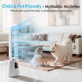 thumbnail image 6 of Ktaxon Smart Bladeless Fan, 38" Bladeless Tower Fan with BLDC Motor, Quiet Oscillating Tower Fan with Remote, Portable Cooling Fan with 8H Timer, 12 Speed, 3 Modes, Ideal for Home, Bedroom, Office, 6 of 8