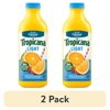 (2 pack) Tropicana Light Orange Juice Beverage, No Pulp, Calcium and Vitamin D, 46 fl oz Bottle