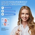 thumbnail image 5 of JTF Sonic Electric Toothbrush for Adults and Kids with Travel Case and 6 Brush Heads, 5 Modes 40000 VPM Rechargeable Power Toothbrush with Wireless Charger, IPX7 Waterproof 60-Day Battery Life, White, 5 of 10