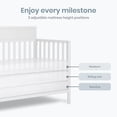 thumbnail image 5 of Dream On Me Ivy 5 in 1 Convertible Full-size Crib, Greenguard Gold & JPMA Certified, Converts from Baby Crib to Toddler Bed, Day Bed, Kids Bed and Full-size Bed, White, 5 of 11