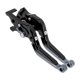 thumbnail image 1 of Palancas de freno y embrague cortas/largas únicas para YAMAHA MT-03 18-22, palanca de freno ajustable en 6 posiciones, manillar de motocicleta, aleación de aluminio, mango negro, extremo de titanio, 1 of 7
