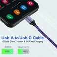 thumbnail image 2 of Usb Cables,Usb C Charger Cable,6ft-3PACK Type C USB Fast Charging Cable,AILKIN USB A to USB C Cable 6ft High Speed Android Charger Type C Charging Cords USB-C Phone Cables,Multi-color, 2 of 5