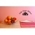 thumbnail image 1 of Custom Decals Self-Serve Kitchen Wall Art Size: 10 X 20 Inches Color: Black, 1 of 1