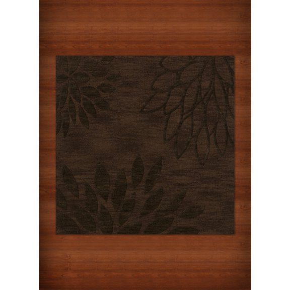 Dalyn Dover Area Rug DV17 Dv17 Fudge Floral Leaves 12' x 12' Square