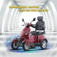 thumbnail image 4 of QEASET Heavy Duty 4-Wheel Mobility Scooters,800W All Terrain Electric Recreational Scooter,31 Miles Long Travel Range, 4 of 6