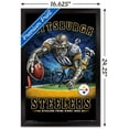 thumbnail image 3 of NFL Pittsburgh Steelers - End Zone 17 Wall Poster, 14.725" x 22.375", Framed, 3 of 5