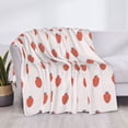 thumbnail image 3 of Fotbe Strawberry Manta de Franela con Estampado, Manta Ultrasuave para Cama, Sofá, Auto, Hipoalergénica y Antibolitas-60"x50", 3 of 6