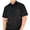 Black, variant on Palmland Classic 2 Pocket Solid Banded Bottom Polo Shirt Sizes Medium-4XLT