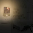 thumbnail image 2 of Yayeee 2-Pack Plug in LED Night Lights with Light Sensors Motion Detectors, Black Watercolor Space, 2 of 7