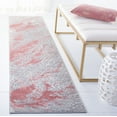 thumbnail image 2 of SAFAVIEH Meadow Giovanni Abstract Runner Rug, Grey/Pink, 2' x 8', 2 of 7