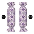 thumbnail image 4 of Candy Pillow With Pillow Core 24.6×9.8in Durable Cord Opening And Closing Design Waterproof And Easy To Install Mediumpurple Moroccan Trellis Hand-Drawn Sketch_2, 4 of 8