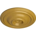 thumbnail image 3 of Ekena Millwork 14 3/4"OD x 1 3/4"P Traditional Ceiling Medallion (Fits Canopies up to 4"), Hand-Painted Iridescent Gold, 3 of 6