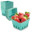 MT Products Green Vented Produce Berry Basket 1 Pint Pulp Fiber - Pack ...