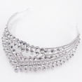 thumbnail image 5 of Milisente Crytal Crowns For Women Wedding Rhinestone Tiaras And Crowns For Party(Silver), 5 of 8