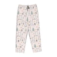 thumbnail image 6 of Uemuo Rabbit Forest Pattern Women's Wide Leg Palazzo Lounge Pants with Pockets Light Weight Loose Comfy Casual Pajama Pants-X-Large, 6 of 9