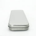 thumbnail image 3 of 5pcs Pencil Cases Metal Pencil Boxes Single-Layer Stationery Cases Rectangular Pen Storage Cases for Students Silver, 3 of 8